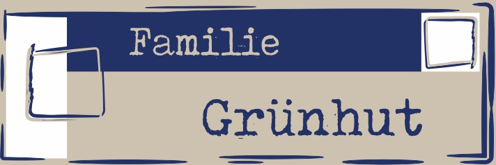 Familie Grünhut Schild